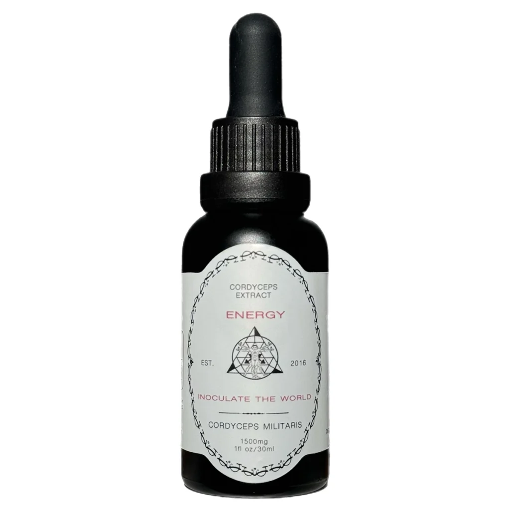 cordyceps tincture "energy" bottle