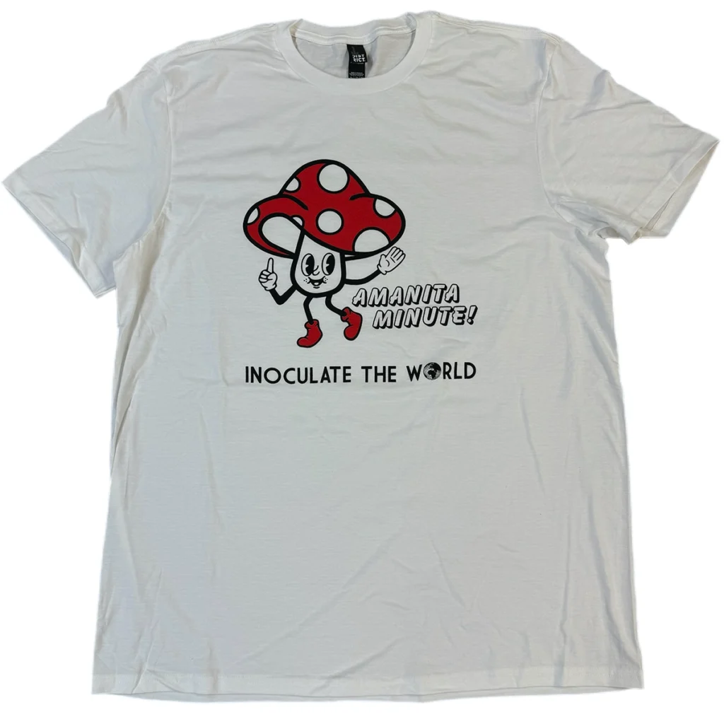 "Amanita minute" white t-shirt
