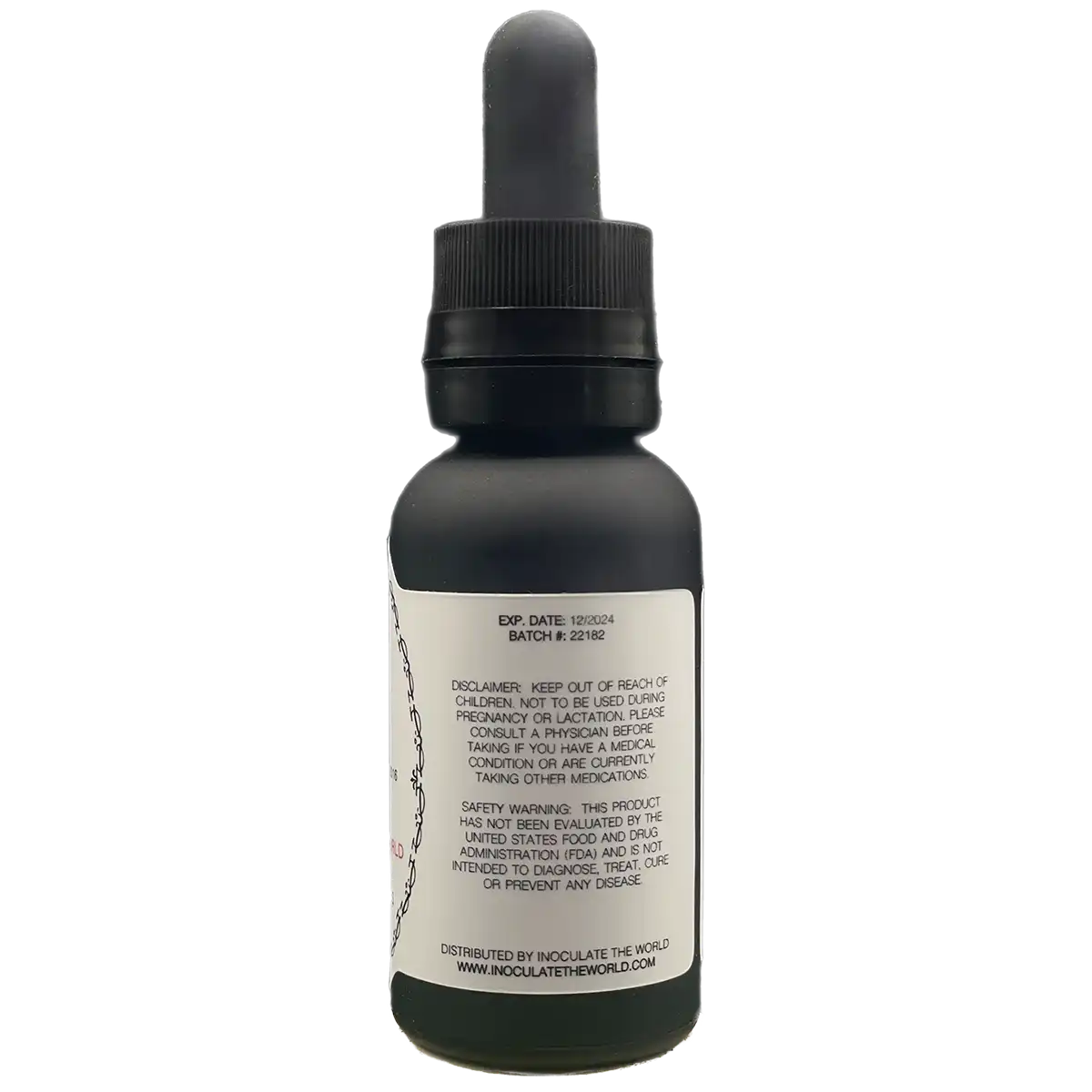 Disclaimer for ITW tinctures